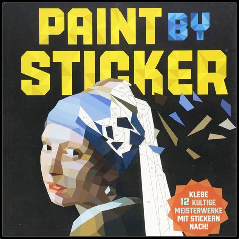 贴纸版秘密花园！省事省心又好玩！杀时间利器 Paint by Sticker 贴画书12幅名画只要10.29欧！_德淘网