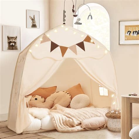 Little dove Large Kids Play Tent with Flags & Star Lights, India | Ubuy