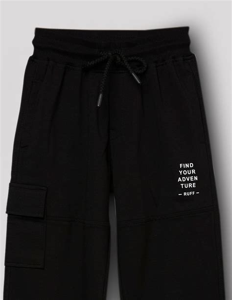 Buy Black Solid Joggers for Boys online at RUFF