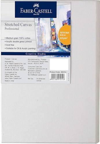 Faber-Castell 891014 Art Stretched Canvas Board : Amazon.in: Toys & Games