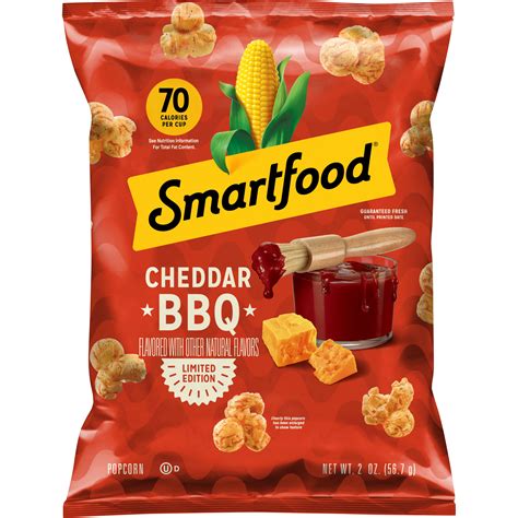 Smartfood® Cheddar BBQ Flavored Popcorn - Shop Now at Snacks.com