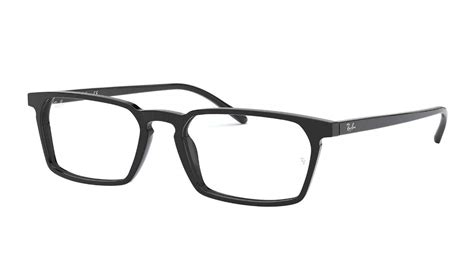 Buy Ray-Ban Men's Black Rectangle Medium Unisex Eyeglasses (5372 2000 ...
