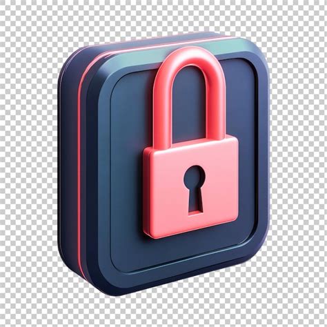 Data Security Icon on a transparent background | Premium AI-generated PSD