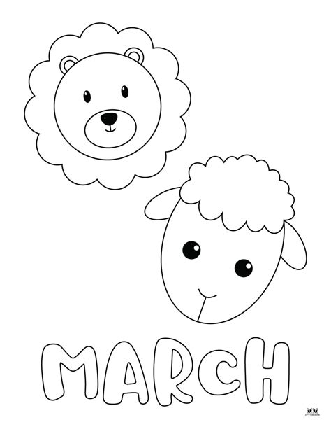 Free Printable March Coloring Pages for Kids and Adults — Worksheets Mom