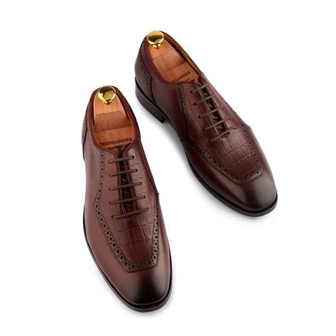 Men's Brown Semi-Brogue Lace-Up Shoes Brett » Cordwainers - Cordwainers