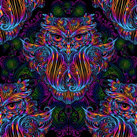 Beautiful Owl Art Self Adhesive Sticker For Refrigerator – Myindianthings