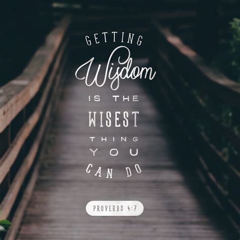 Proverbs 4:7 (KJV) - Wisdom is the principal thing; ther | YouVersion
