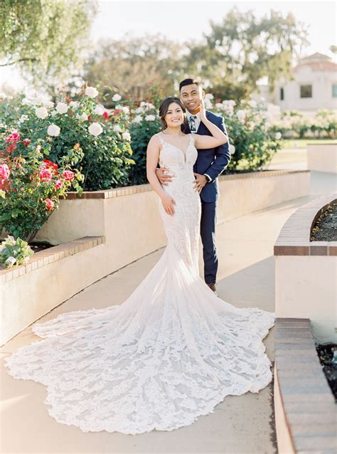 Romantic Balboa Park Wedding Photos in the Rose Garden