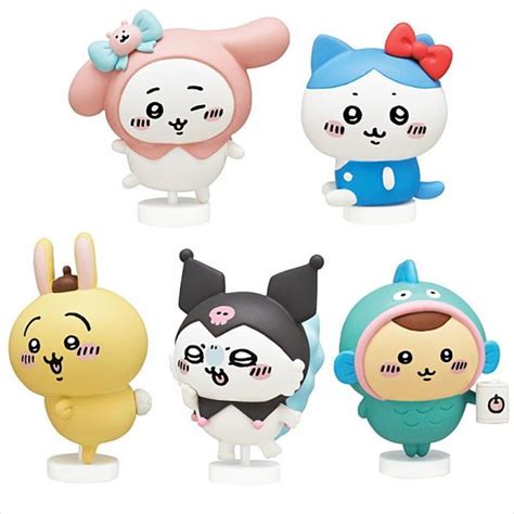 Chiikawa x Sanrio Narikiri Figure full set 5 types | Ubuy India