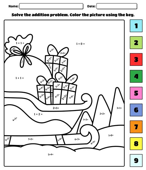 Color By Number Math Worksheets - 10 Free PDF Printables | Printablee