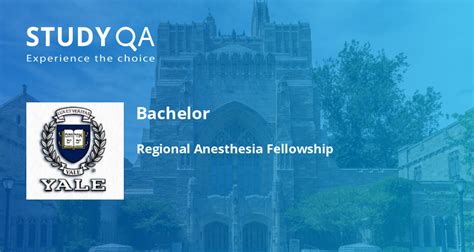 StudyQA — Certificate: Fellowship in Regional Anesthesia — Yale University