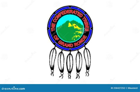 Glossy Glass of Flag of Confederated Tribes of the Grand Ronde ...