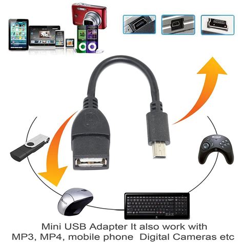 (2 Pack) Mini USB OTG Cable for Digital Cameras - ... – Vicedeal
