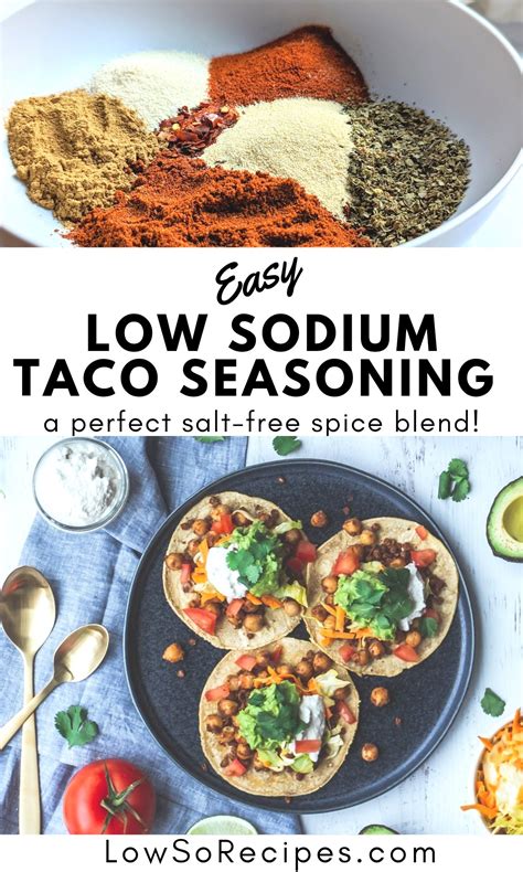 Low Sodium Taco Seasoning Recipe (No Salt Added)