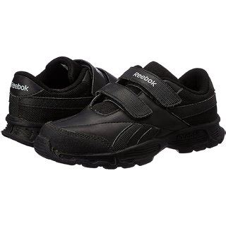 Buy Reebok Boy's Racer KC LP School Black velcro School shoes Sports ...