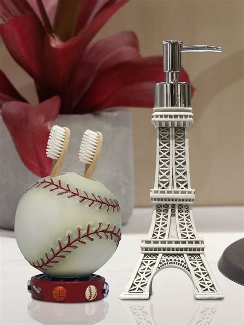 Shresmo Fusion Polyresin Soap or Lotion Dispenser with Toothbrush ...