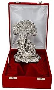 Buy RKONECT® Metal Lord Radha Krishna Tree Idols Hindu God Radha ...