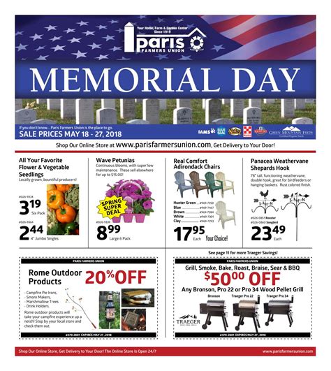 Paris Farmers Union Memorial Day Sale by Paris Farmers Union - Issuu