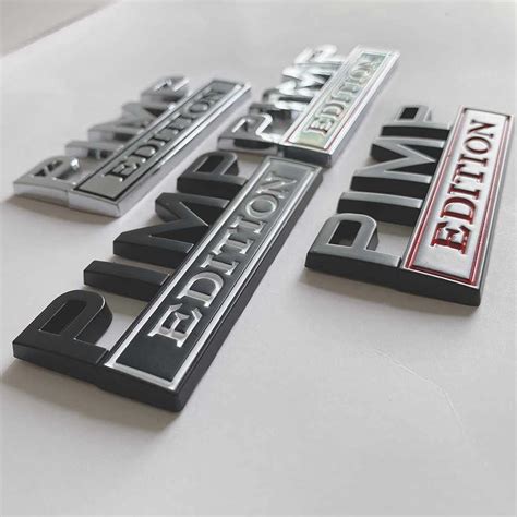 OEM PIMP Edition Emblem Tailgate Badge Front India | Ubuy