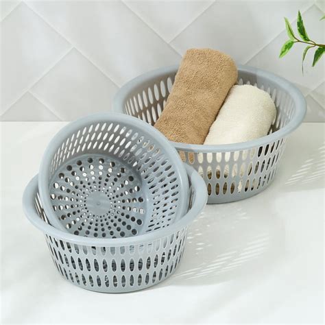 Buy Fiesta Fierce Set of 3 Polypropylene Storage Baskets from Home ...