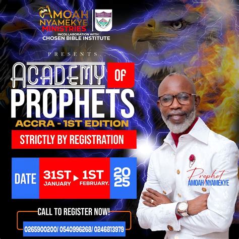 Academy of Prophets, Ghana Accra, 31 January to 1 February | AllEvents