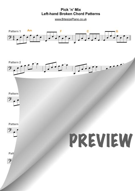 Left Hand Piano Patterns 的图像结果