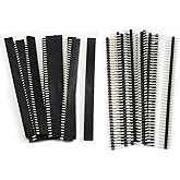 Glarks 112Pcs 2.54mm Male and Female Pin Header Connector Assortment ...