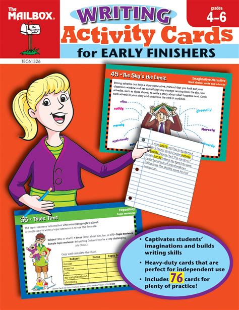 Activity Cards for Early Finishers: Writing (Grs. 4-6) : The Mailbox ...