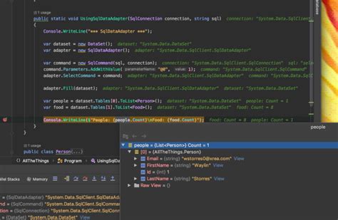 .Net DataReader SQL=SELECT Results Using Ordinal 的图像结果
