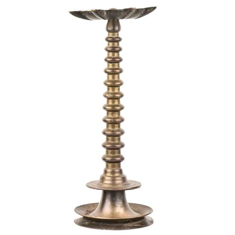 South Indian Traditional 7 Faceted Brass Oil Lamp
