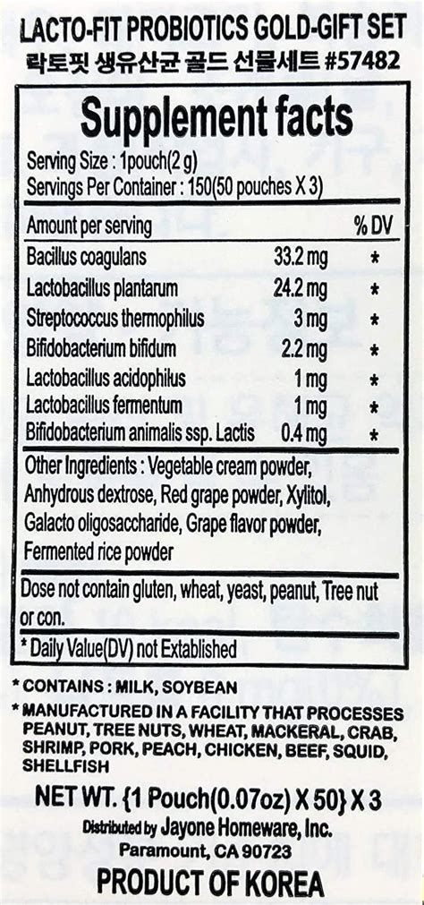 Buy Chong Kun Dang] Lacto-Fit ProBiotics Gold (3 Pack) Online at Lowest ...