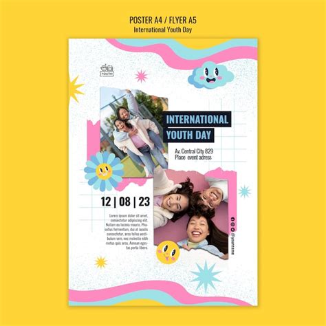 Modèle d'affiche verticale pour la célébration de la journée ...