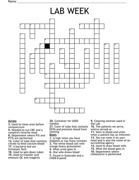 Image result for Lab Week Printable Puzzles