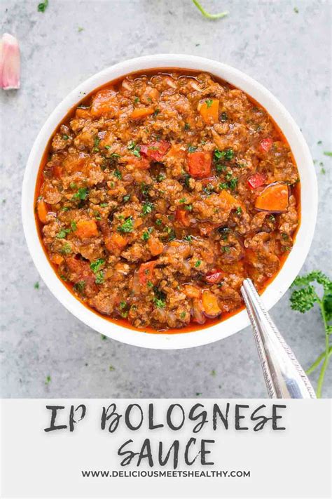 Instant Pot Bolognese Sauce - Delicious Meets Healthy