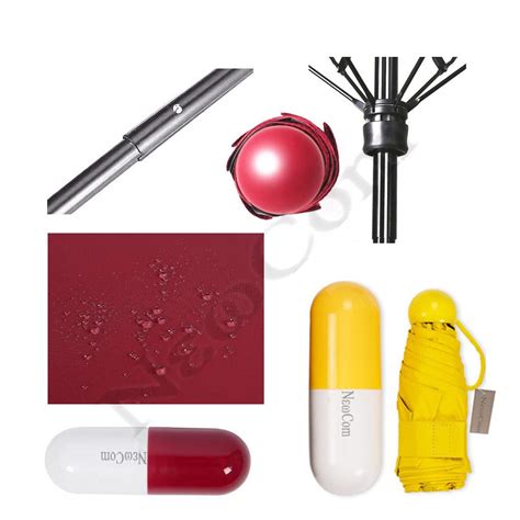 Newcom Ultra Lights and Small Mini Umbrella with Cute Capsule Case,5 ...