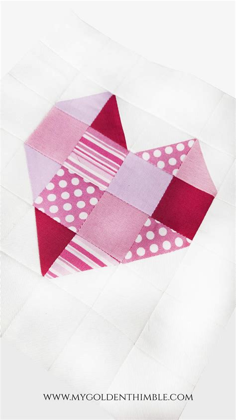 Heart Quilt Block Tutorials 的图像结果