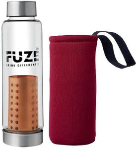 FUZE Borosilicate Glass Bottle with Removable Copper Filter. 500 ml ...