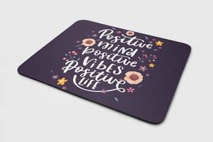 Yellow Alley Positive Quotes mouse Pad|Non-Slippery Rectangular Mouse ...