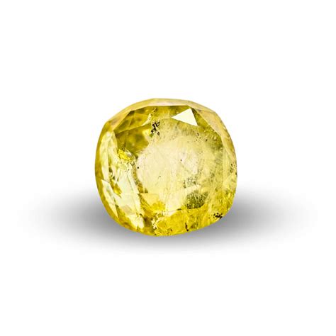 Natural Yellow Sapphire 3.07 Carat – Radiant Golden Glow – Swastik Gem