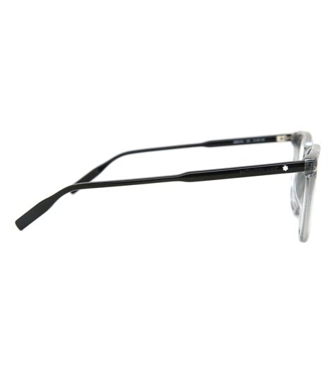 Montblanc Men's Transparent Grey Square Optical Frame