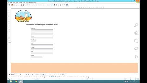 CreateDatabase in OpenOffice 的图像结果
