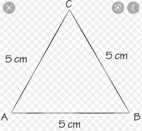classify the triangle according to it's(a) sides (b) angles 5cm 5cm 5cm ...