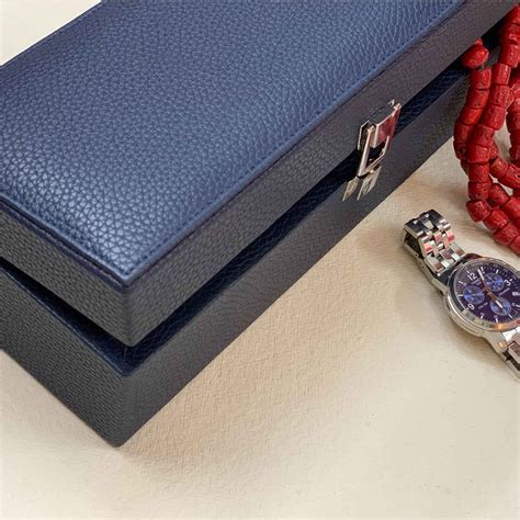 Studio Decorai Watch Box Sapphire - Soaring High Handcrafted Leather ...