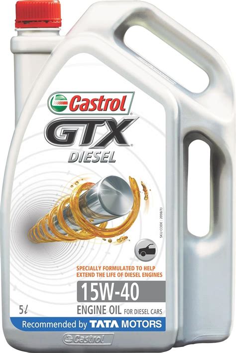 Castrol GTX 15W-40 Diesel Engine Oil for Automotive Diesel Engines (5 L ...