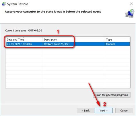 Windows System Restore Point 的图像结果