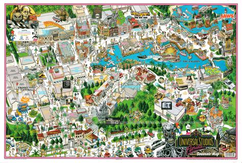 Universal Studios Map Universal Studios Beijing: Themed Lands, Shows,