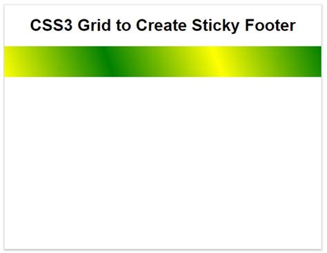 Image result for CSS Sticky Footer