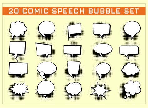 comic book text speech bubble... 21789384 Vector Art at Vecteezy
