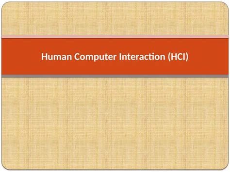 Image result for Human-Computer Interface PPT