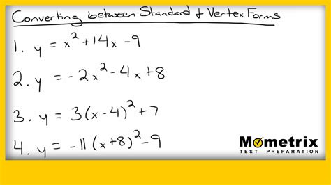 How to Do Standard Form to Vertex Form 的图像结果